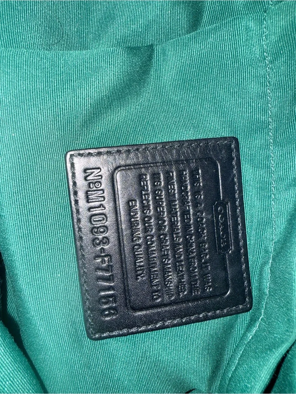 Coach black diaper
